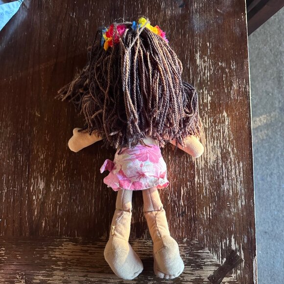 Malia Soft Plush Hawaiian Hula Girl Doll By Island Friends 16" Pink Floral Outfi - Picture 2 of 6
